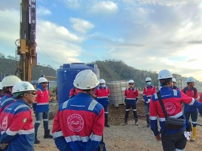 BMP Drill personnel wearing PPE during field operations