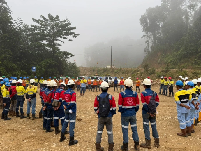 BMP Drill project team during site operations